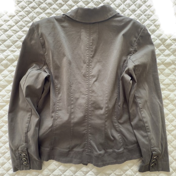 White House Black Market WHBM-Trophy Blazer Casual-Grey-Women's-Size 16 - Picture 2 of 15